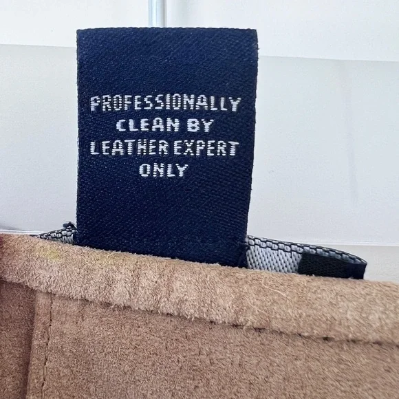 Ann Taylor Petites 100% Leather Skirt Tan Camel Size 2P - Picture 8 of 10